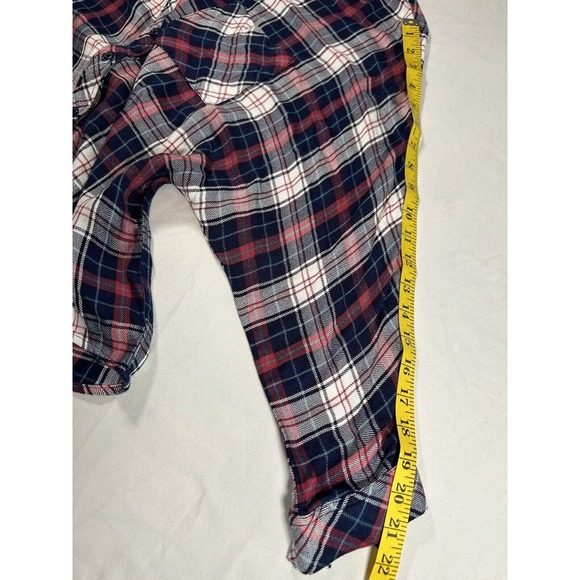 Rails Women’s Red Blue Plaid Slouch Style Button Shirt Size Small - Picture 8 of 8